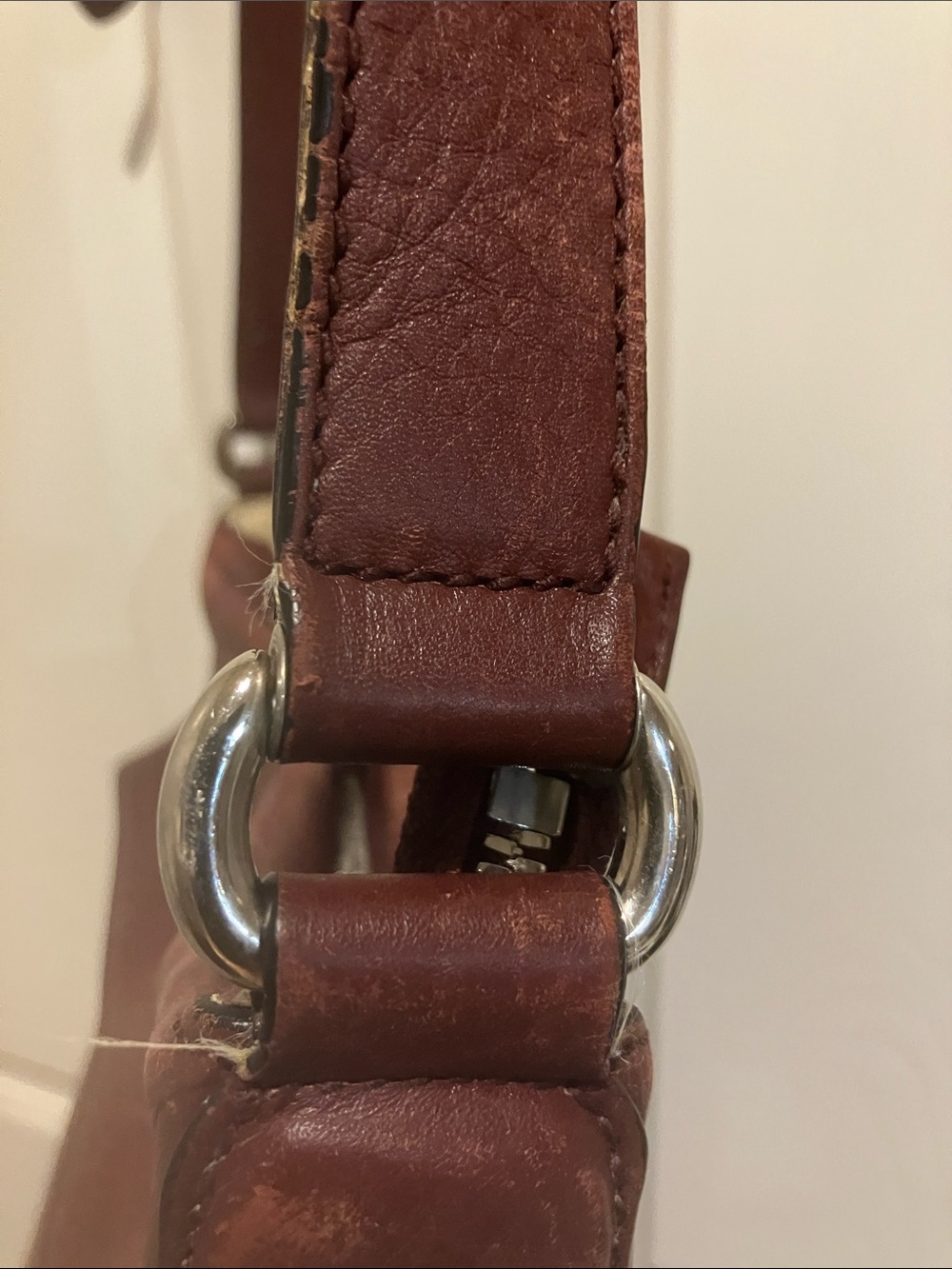 Gucci Soho Interlocking GG Crossbody Bag Wine Bordeaux Leather - Picture 10 of 14